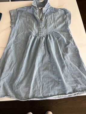 Light Wash Denim Tunic Top/Dress